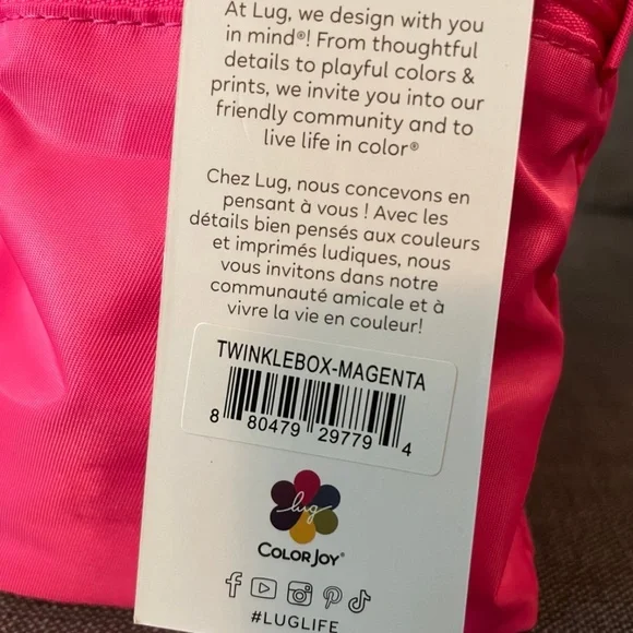 LUG~Twinkle Jewelry Organizer Box~Magenta~New with tags 💗💗💞 - Picture 13 of 14